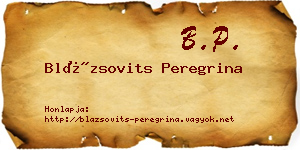 Blázsovits Peregrina névjegykártya